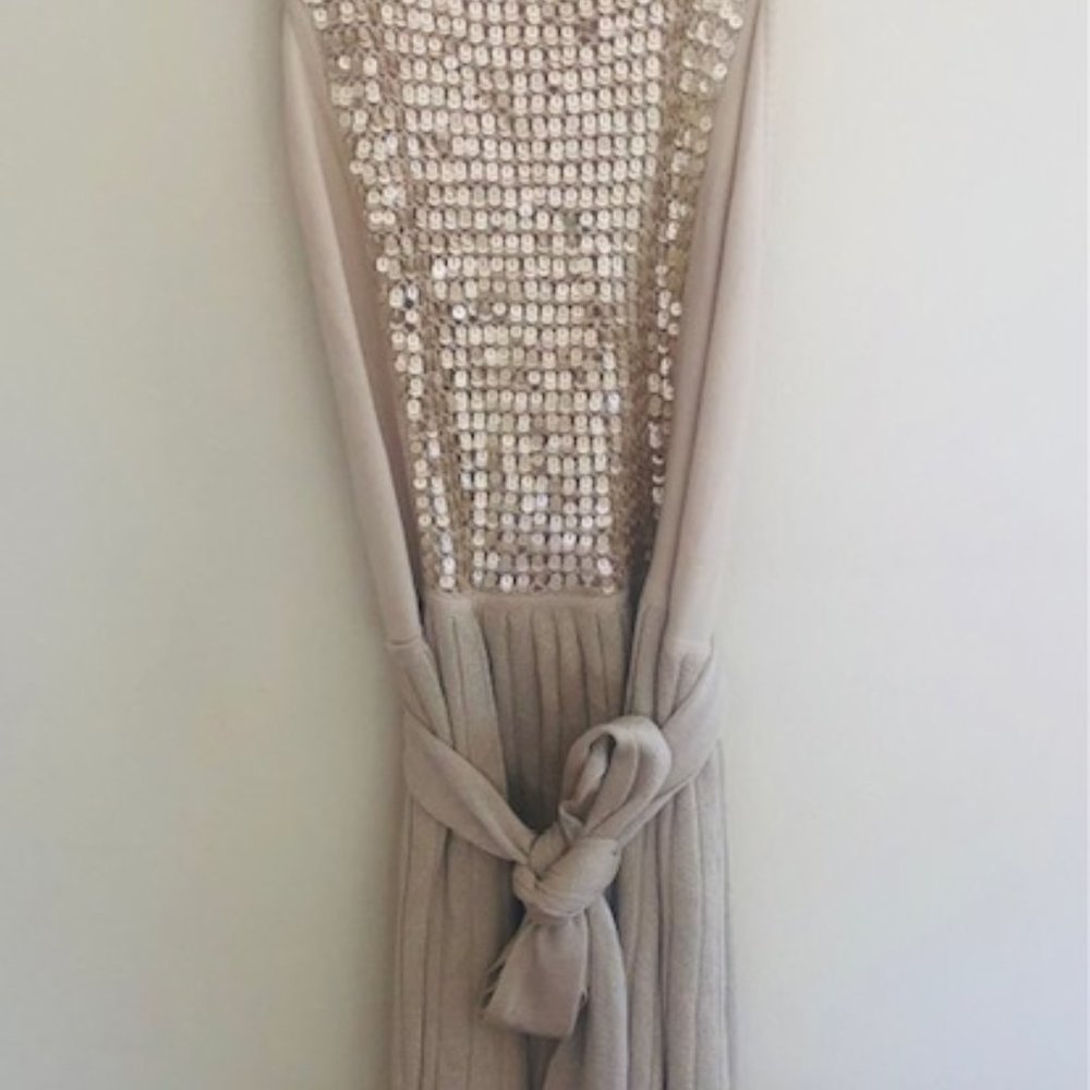 Lisli Sleeveless Gold Sequin Dress